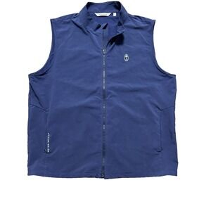 Peter Millar Golf Dunes Vest Blue Mens XL Crown Sport Wind Water Resistant